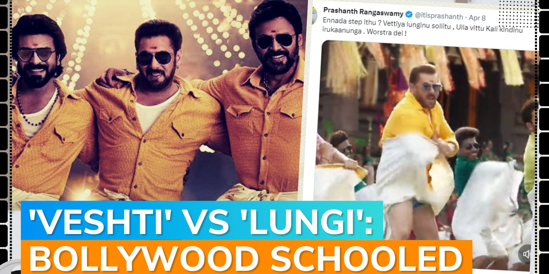 Netizens miffed with misuse of veshti by Salman Khan in Yentamma track