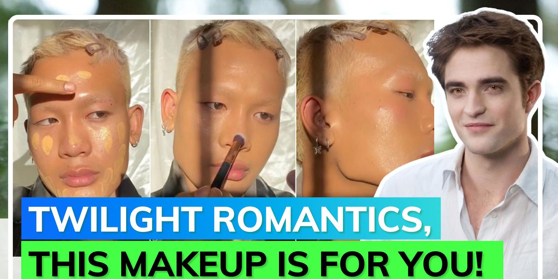 Vampire skin makeup Cue the Twilight soundtrack and go out as Edward