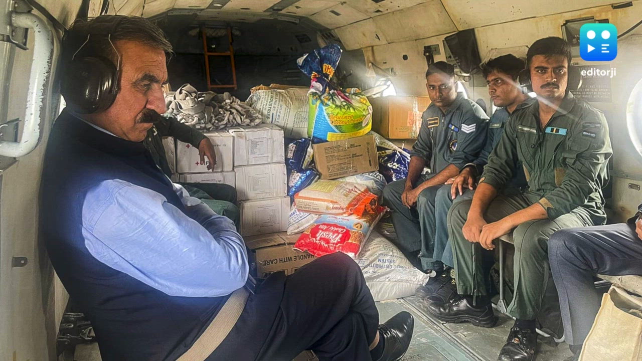 IAF evacuates 350 Manimahesh pilgrims in Himachal; CM conducts aerial survey of flood-hit areas