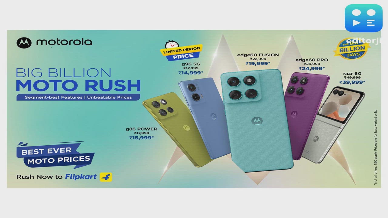 Exclusive Motorola Smartphone Offers for Flipkart's Big Billion Days 2025