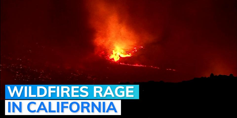Video: multiple wildfires burn in California extreme heat | Editorji