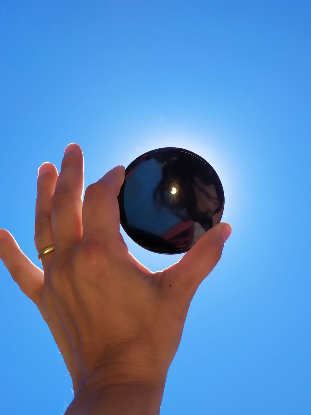 Avoid viewing through optical devices