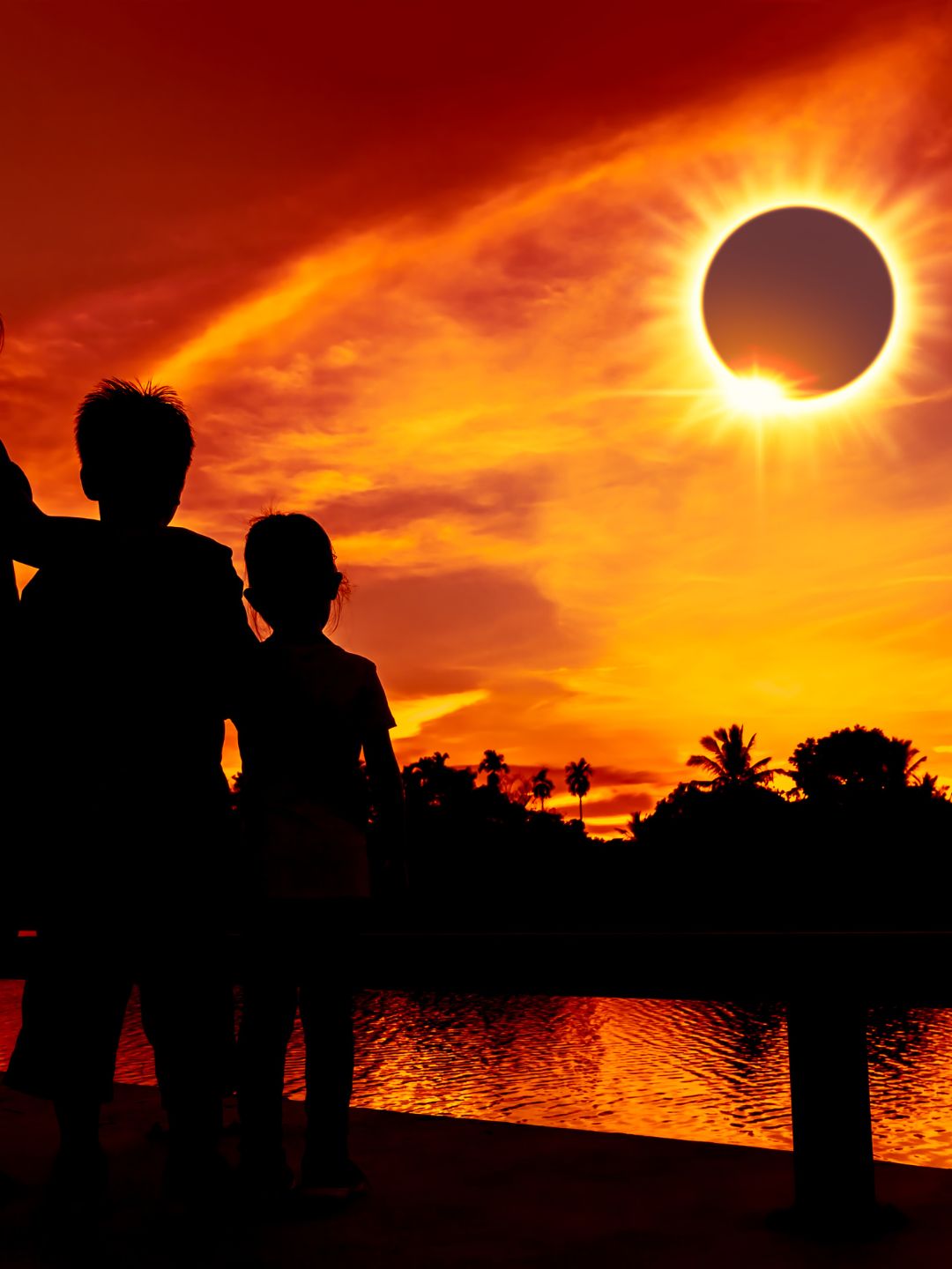 Avoid looking at the partial phases with the naked eye