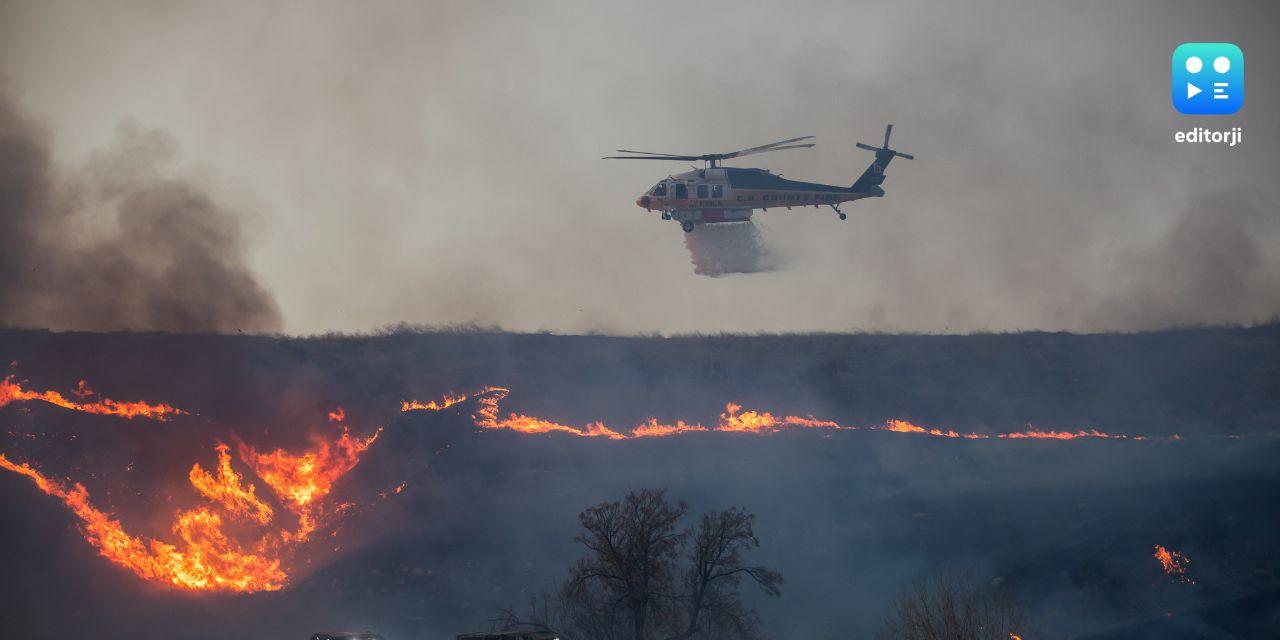 Mass evacuations after explosive new fire erupts near Los Angeles ...