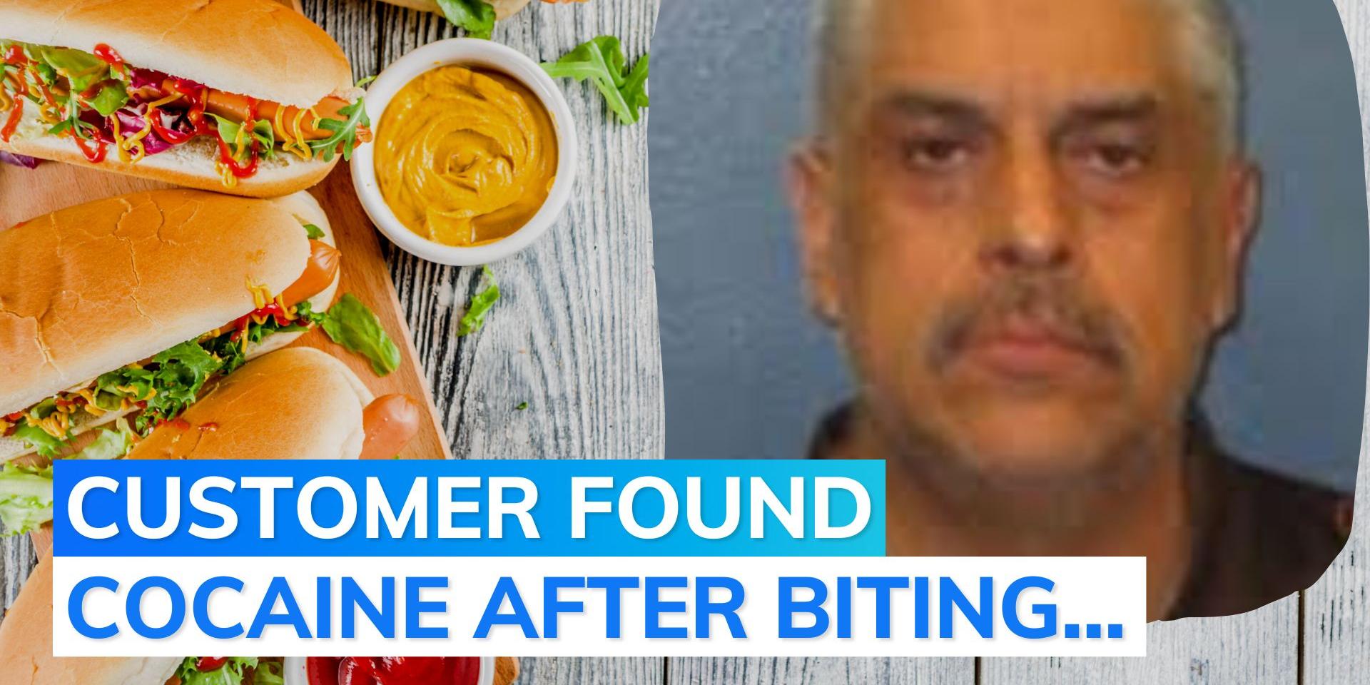 USA cocaine inside hot dog at restaurant; employee arrested, say