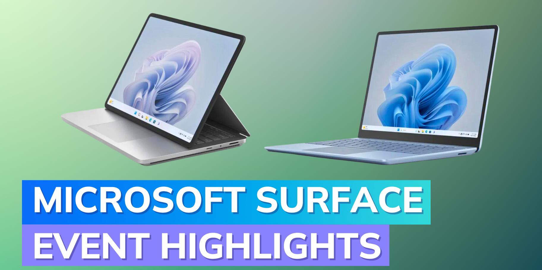 Microsoft Surface Event Highlights Surface Laptop Go 3, Surface Laptop