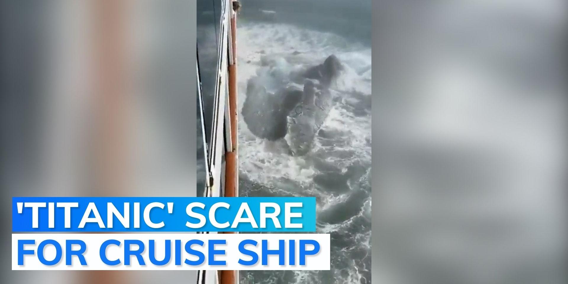 WATCH Norwegian cruise ship hits an iceberg piece in Alaska Editorji