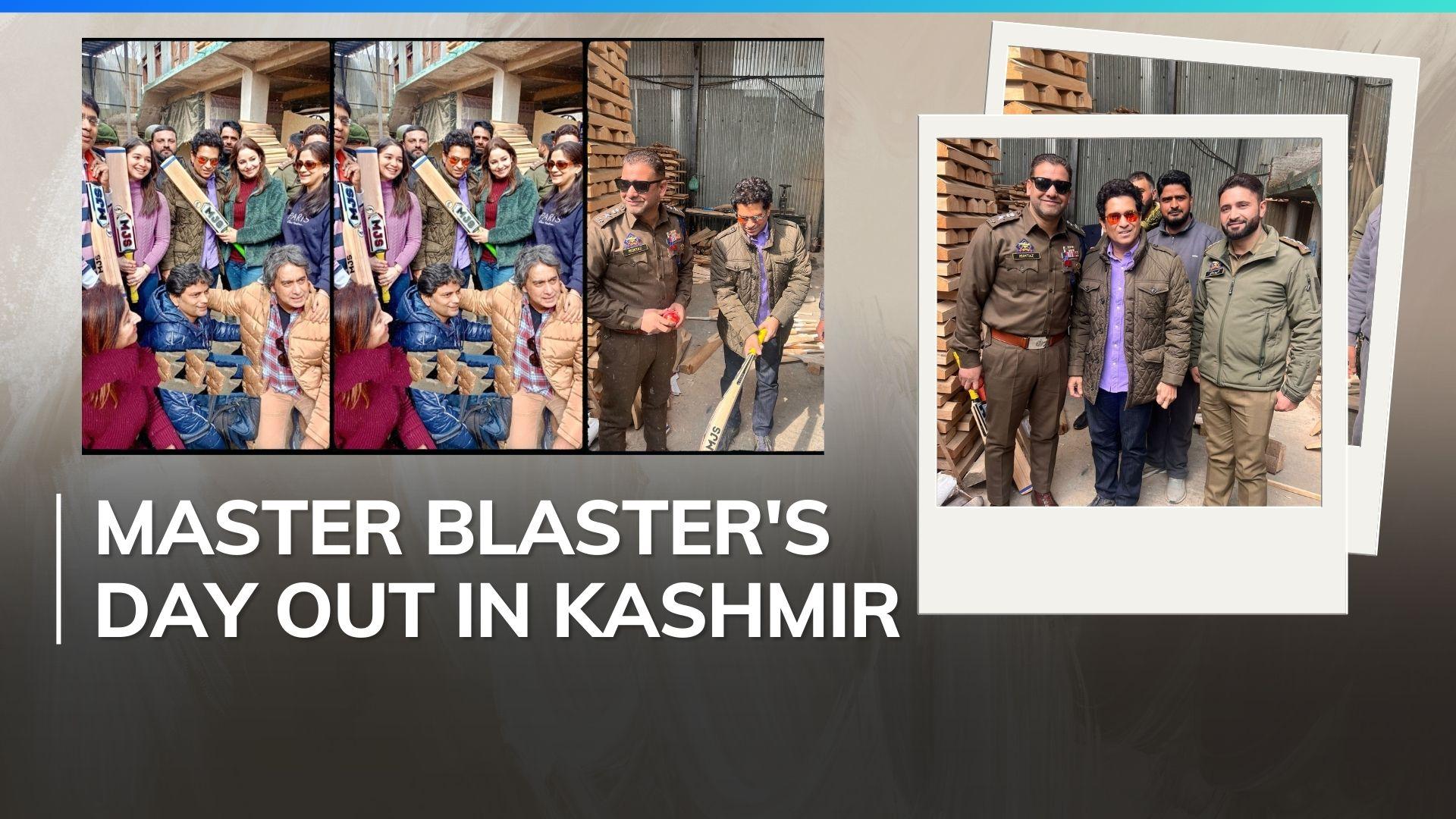 Watch Sachin Tendulkar visits cricket bat factory in Kashmir Editorji