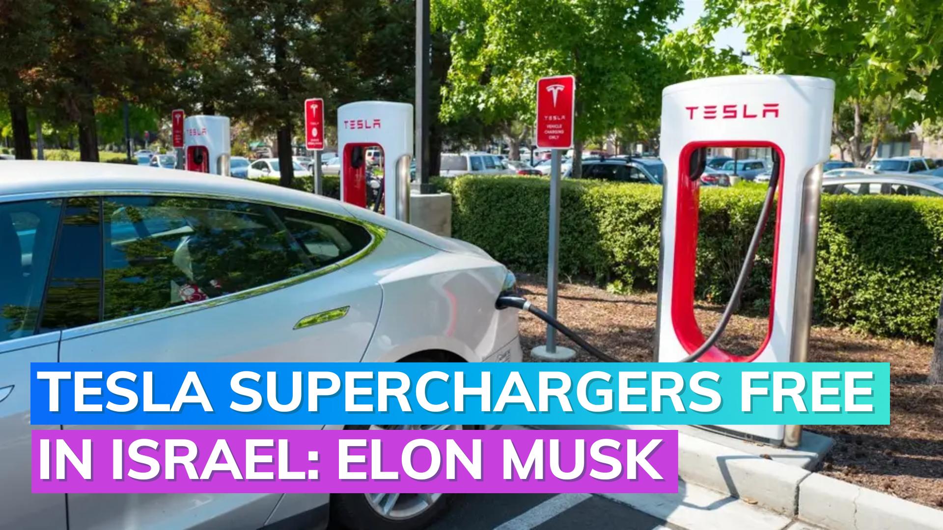 IsraelHamas war Tesla‘s Elon Musk makes superchargers free amid