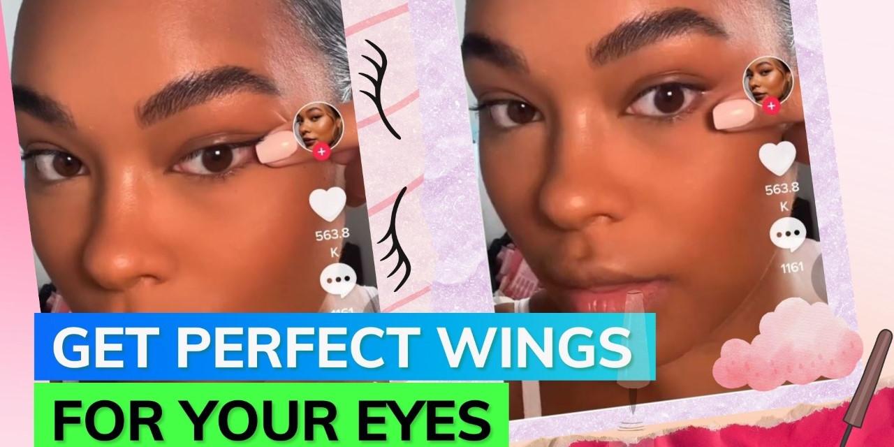 This winged eyeliner hack is trending for all the right reasons! Learn