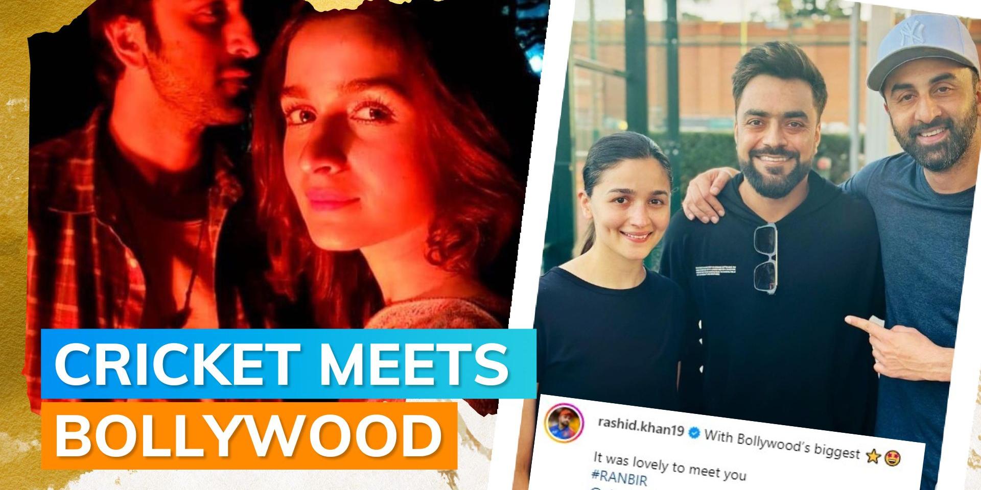 Alia Bhatt and Ranbir Kapoor meet Afghan cricketer Rashid Khan in NYC ...