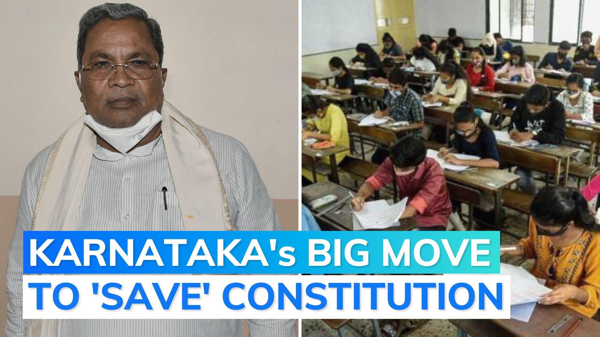 Reading Preamble mandatory at schools and colleges in Karnataka | Editorji
