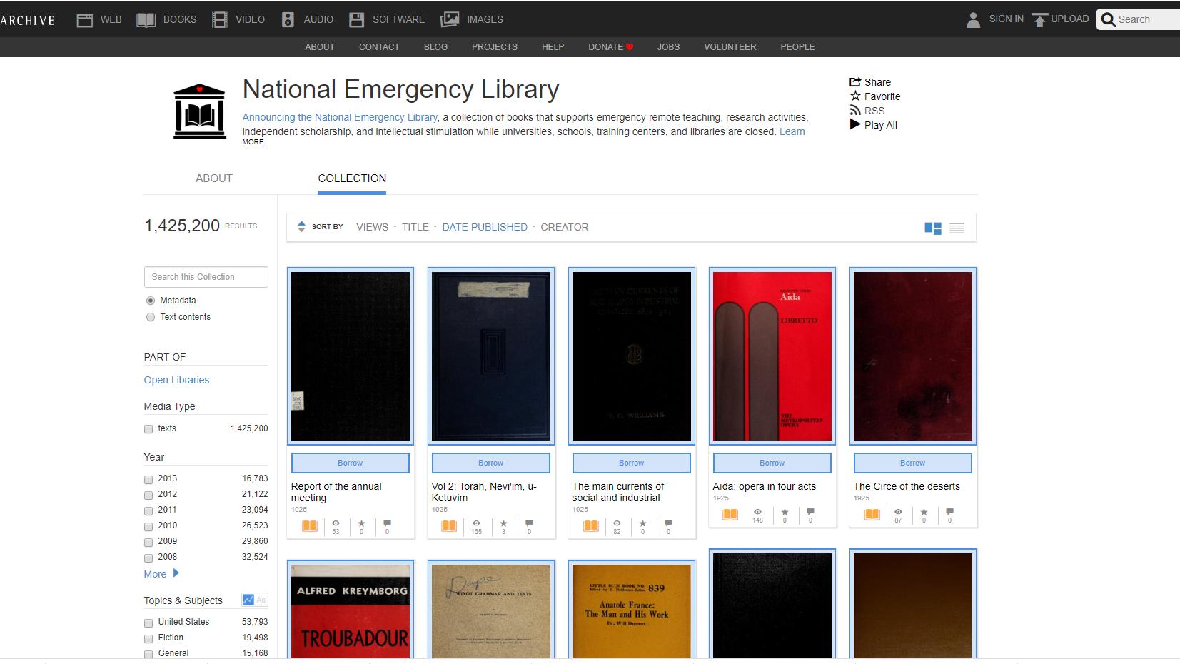 Internet Archive opens collection of 1 4 million e books