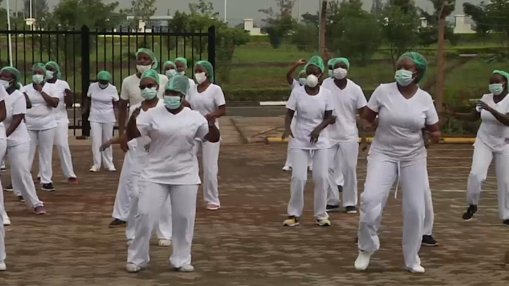 Nurses in Kenya dance to boost morale amid pandemic Editorji