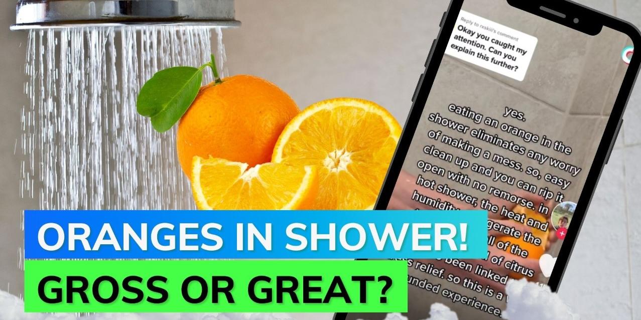 What‘s with eating oranges in the shower? Viral videos receive mixed