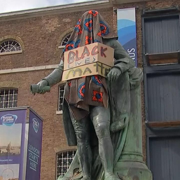 US Confederate statues being taken down by antiracism protesters