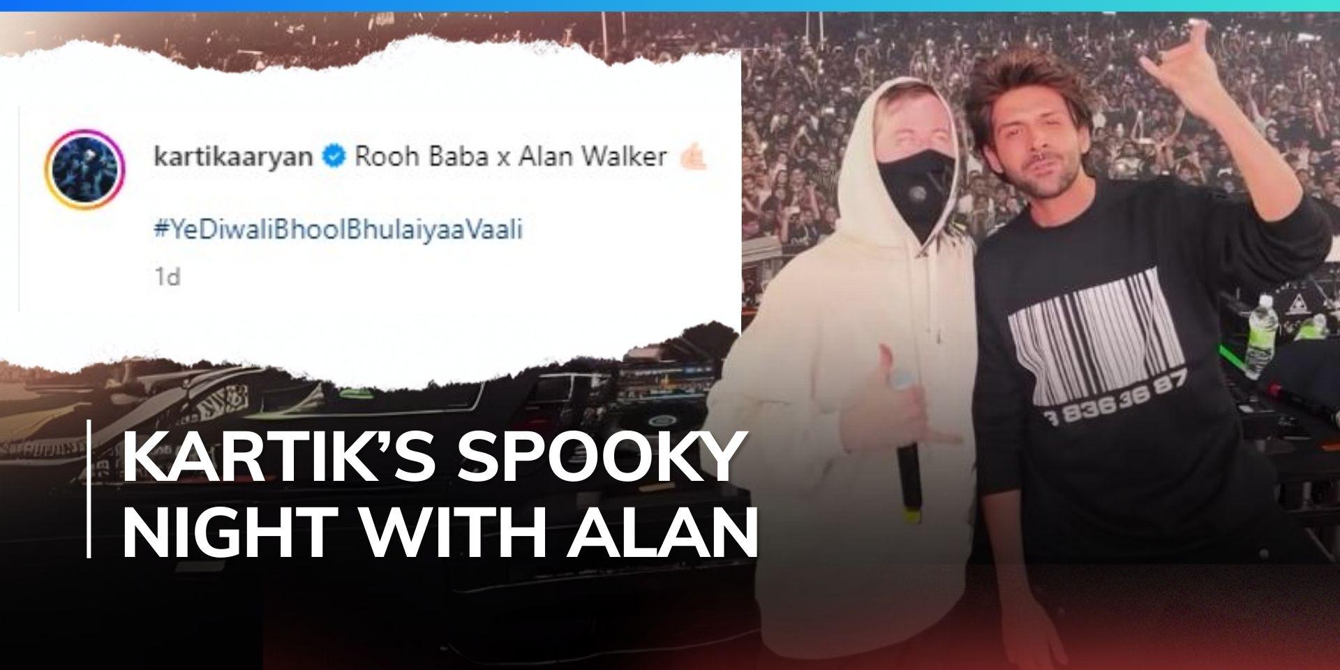 Kartik Aaryan delights fans with surprise appearance at Alan Walker‘s