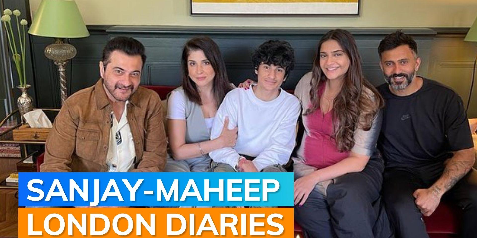 Sonam Kapoor & Anand Ahuja host Maheep Kapoor, Sanjay Kapoor at their