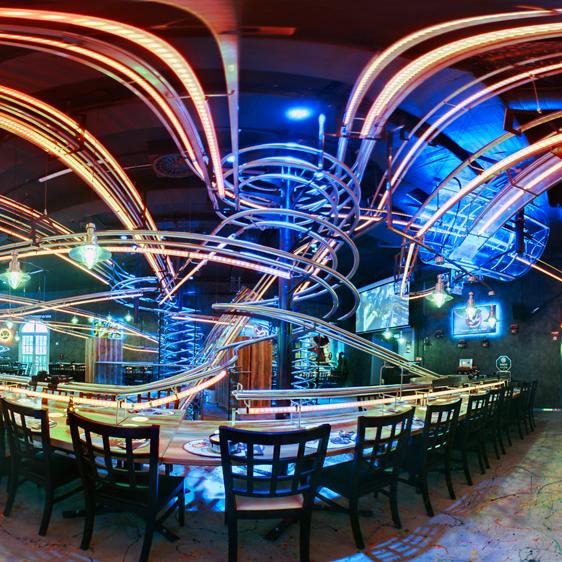 Food travels on a roller coaster at this restaurant Editorji