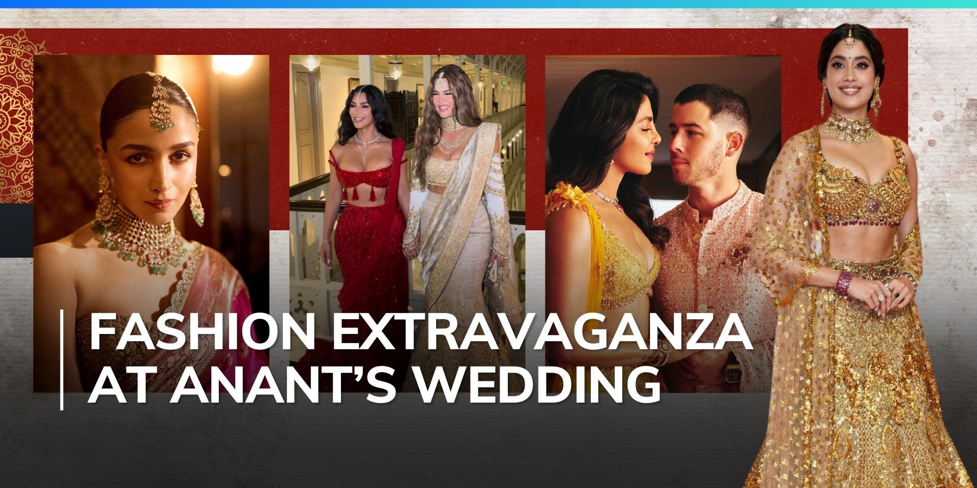 Alia wears century old saree, Janhvi in real gold blouse: Top fashion moments from Anant Ambani&rsquo;s wedding