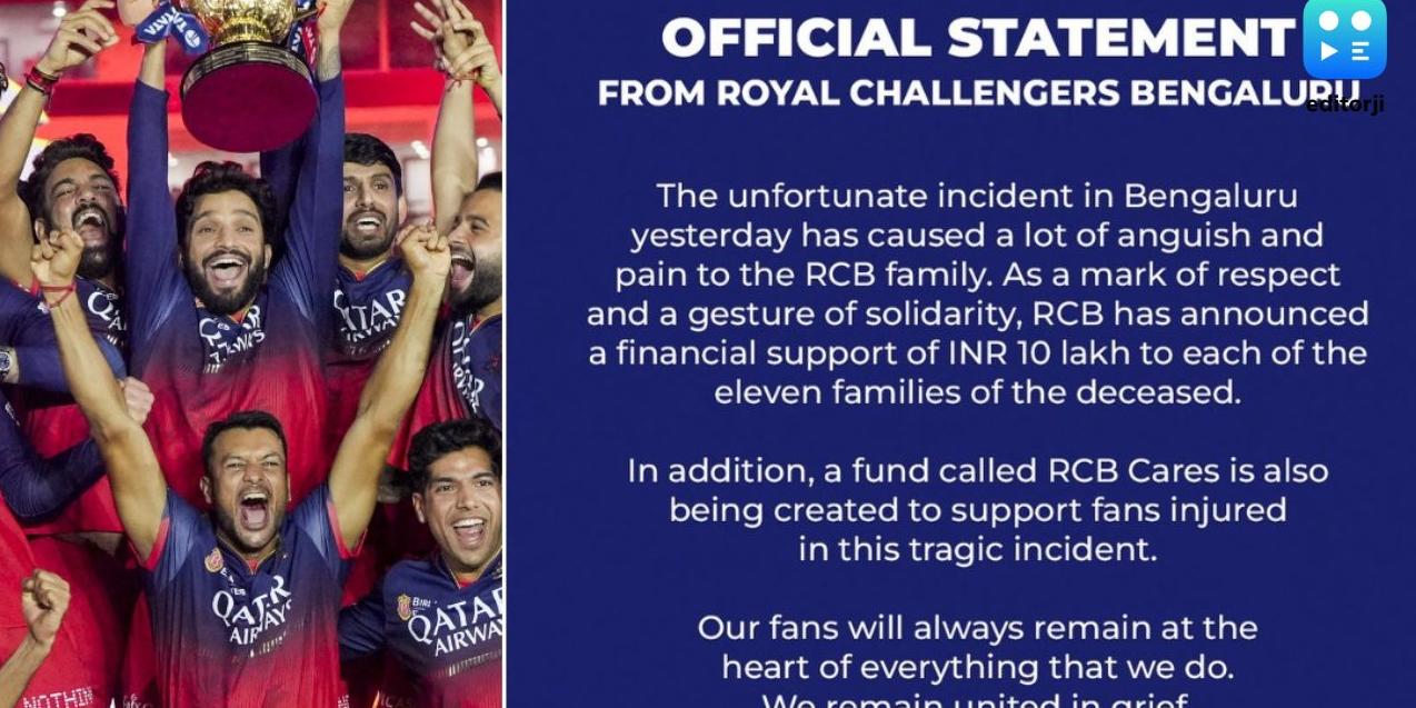 RCB Shows Solidarity with RCB Cares Initiative | Editorji