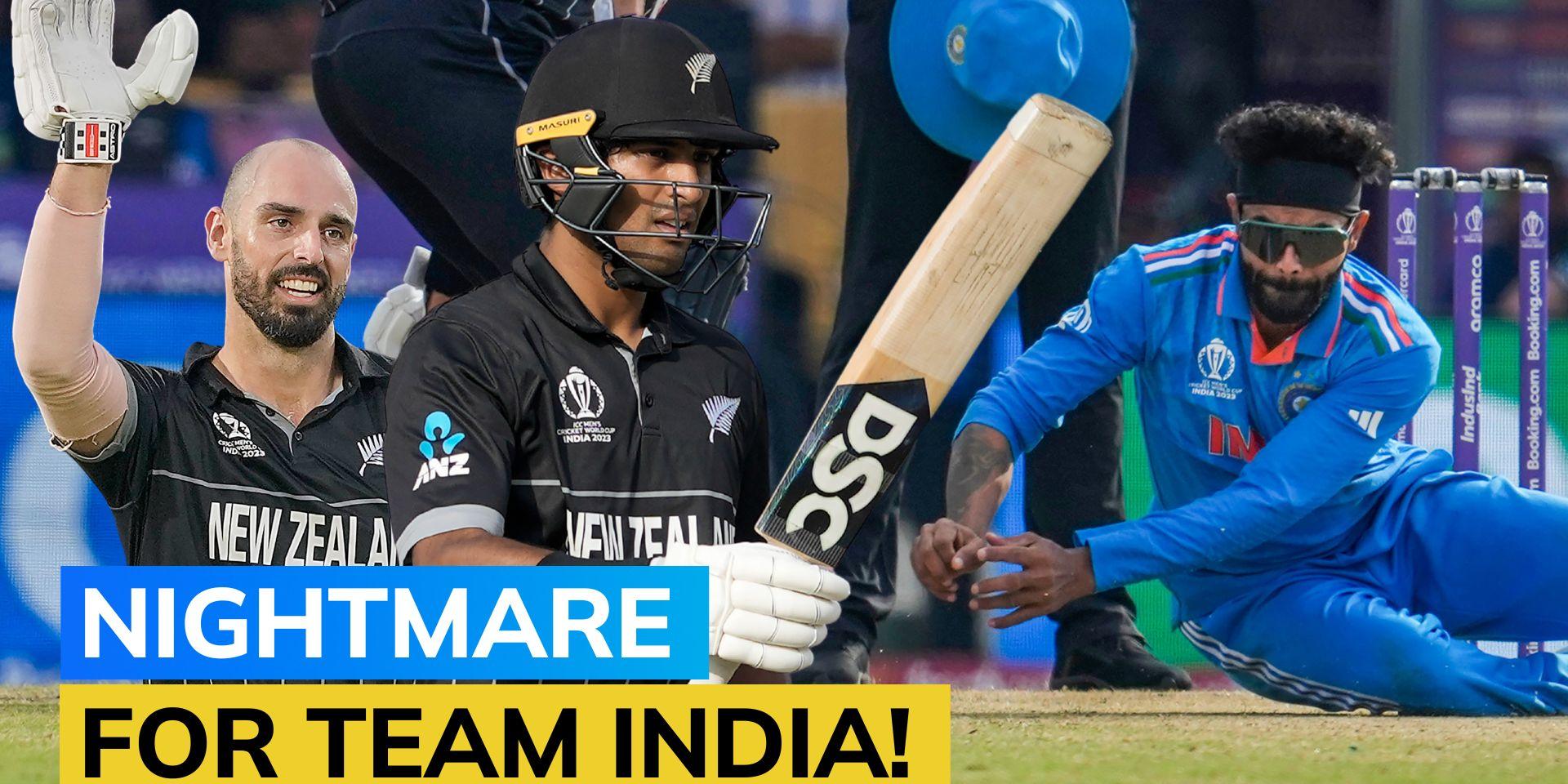 India vs New Zealand Dropped catches haunt Men in Blue in highstakes clash ICC Cricket World