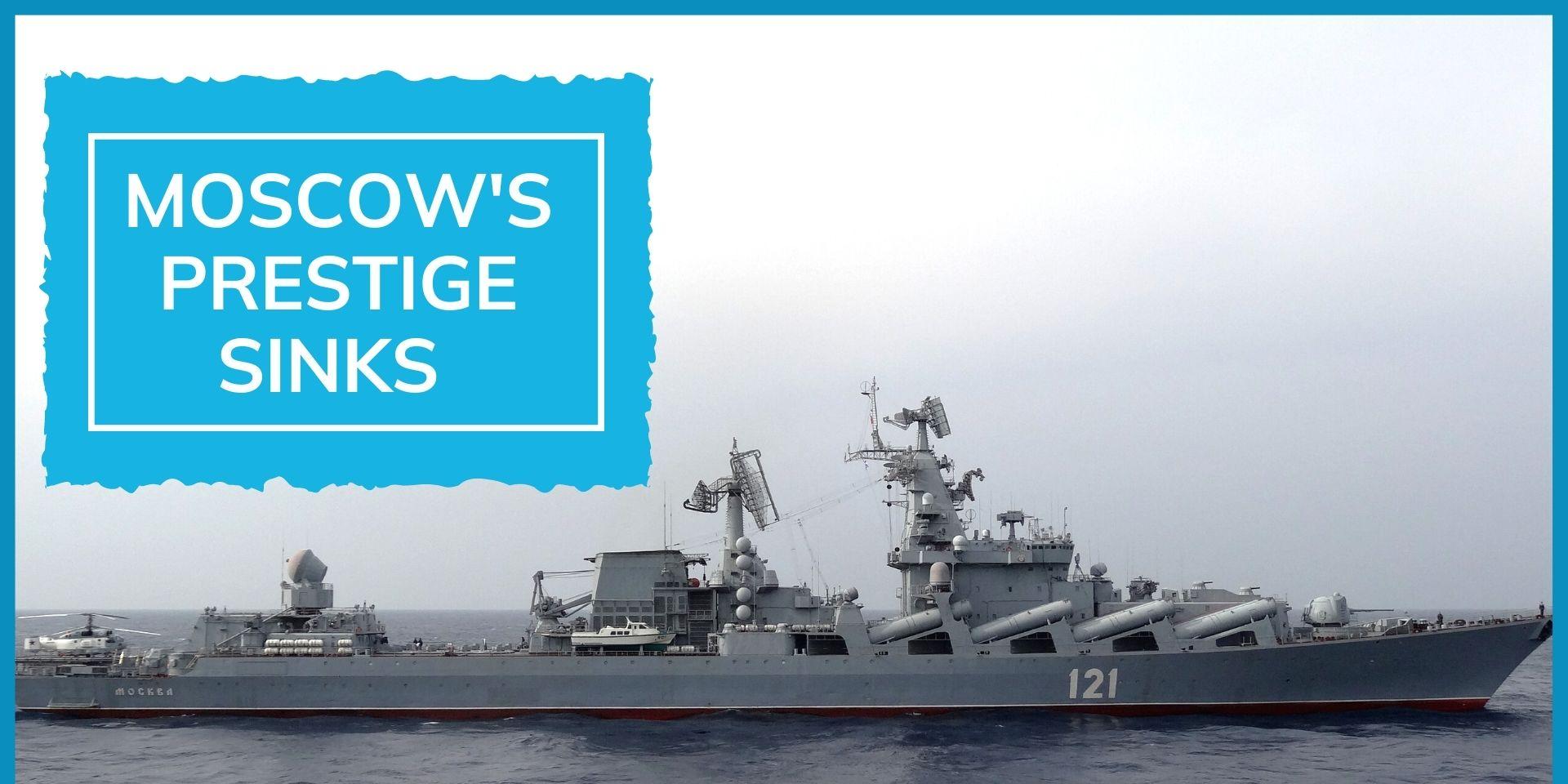Ukraine War Moscow‘s damaged Black Sea flagship Moskva sinks how