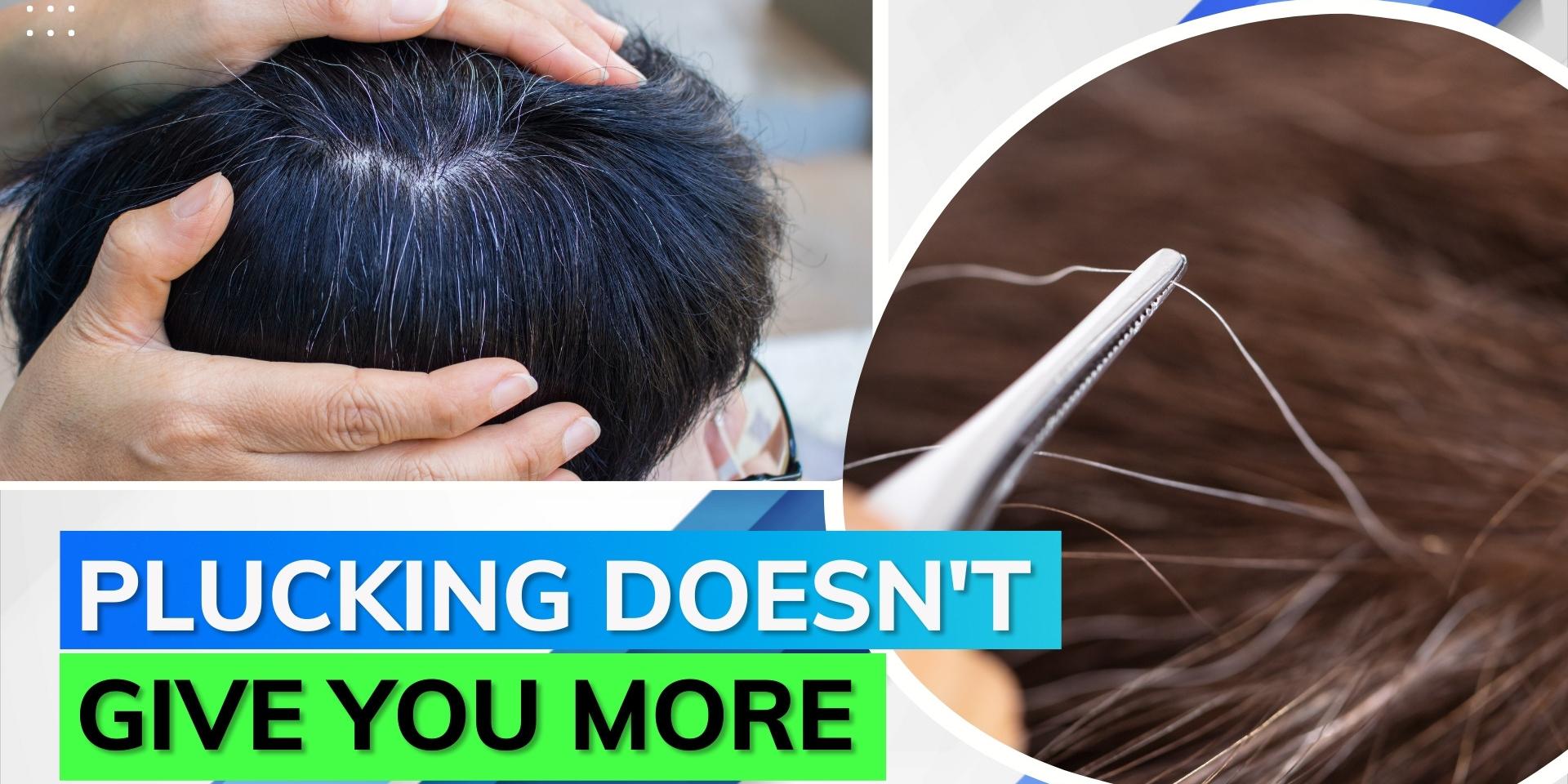 Grey hair Dermatologist busts myths around plucking grey hair