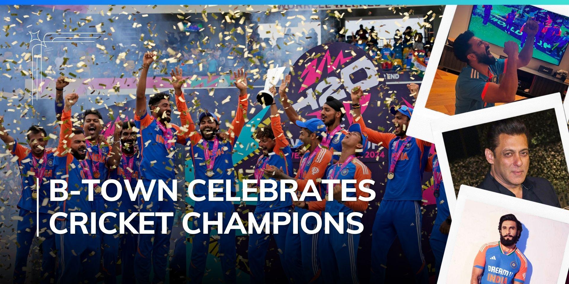 T20 World Cup 2024: Bollywood celebs share posts, congratulate Indian cricket team for victory